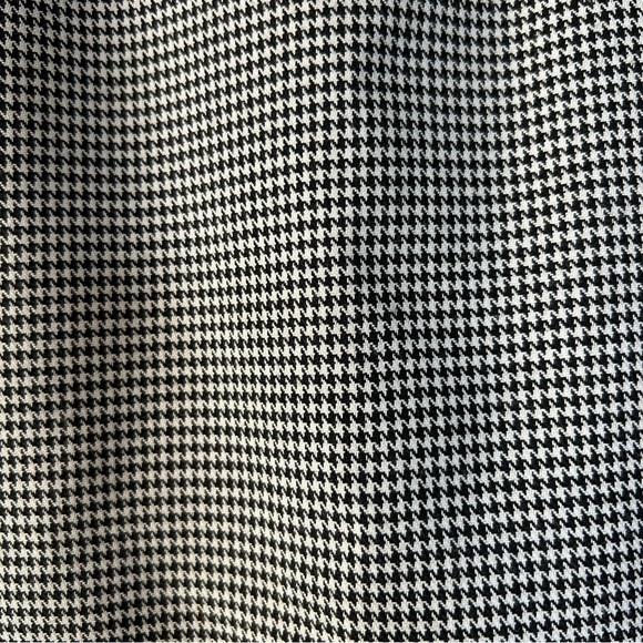 Vintage Christy Girl 90s Monochrome Feminine Zip Up Houndstooth Pencil Skirt - Picture 3 of 7